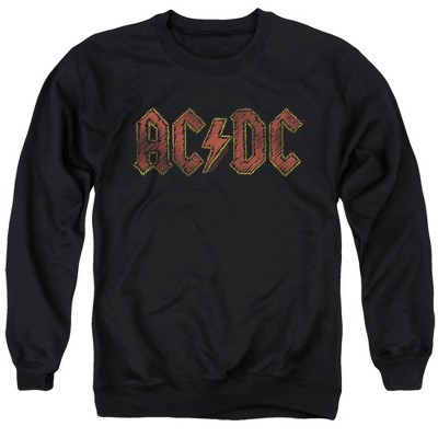 Acdc Hand Drawn Logo Adult Crewneck Sweatshirt