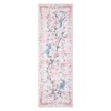 Washable Area Rug Floral Peacock Print Rug Soft Non Slip Low Pile Accent Rugs for Living Room Bedroom - 4 of 4
