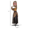 5.2' Life Size Outdoor Halloween Decoration Animatronic Doll w/Simulated Wound Cracks, Sound & Motion Activated Animated Prop Doll w/Light Up Eyes - 2 of 4