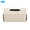 Unique Bargains Home Office Car PU Leather Napkin Dispenser Rectangular Tissue Box Cover - 3 of 4