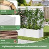 71" Raised Garden Bed PVC Fence Privacy Screen - 3 of 4