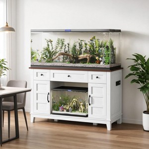Aquarium Stand, Heavy Duty 1400 Lb Capacity Fish Tank Cabinet with ...