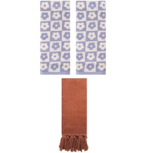 REGALWOVEN 3 Packs Cotton Soft Absorbent Decorative Bathroom Hand Towel 14" x 30" - 1 of 4