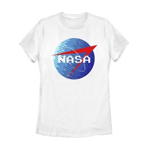Women's NASA Retro Pixel Logo T-Shirt - 1 of 4