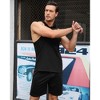 Clearlove Men's Athletic Tracksuit Set Sleeveless Hooded Tanks Tops Sweatsuit 2 Piece Casual Sports Shorts Set - 3 of 4