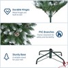 4.5FT/6FT/7.5ft/9FT Christmas Tree Artificial Christmas Tree w/ Medium Round Pinecone Decoration - 3 of 4