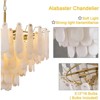 31.5" 6-Tiers Luxury Round Alabaster Chandeliers - 4 of 4
