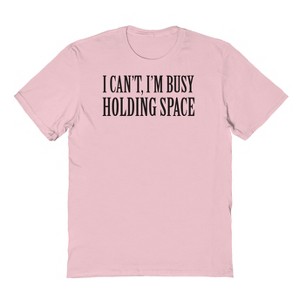 Rerun Island Men's Holding Space Short Sleeve Graphic Cotton T-Shirt - 1 of 3