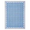 homfan Scalloped Washable Rug w/ Non-Slip Back - Modern Low-Pile Carpet for Living Room, Bedroom - 4 of 4