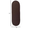Colonial Mills Reversible Flat-Braid (Oval) Runner - Earth Brown 2'4"x11' - 2 of 3