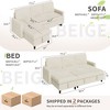 Celebalcony 77.2" Upholstered Sofa Bed, L Shaped Sectional Couch with Side Storage Package, Comfortable 3 Seat Sofa Couches for Apartment - 2 of 4