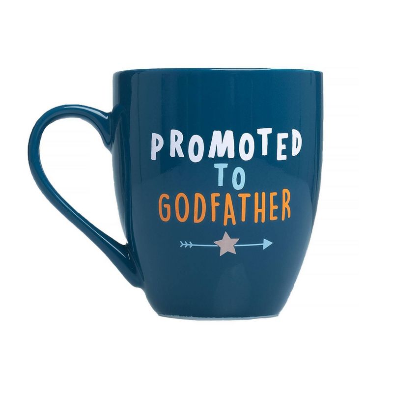 Pearhead Ceramic Mug - Promoted to Godfather - 14oz, 1 of 4