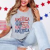 Simply Sage Market America Wave Stacked Coquette Short Sleeve Tee - 3 of 4