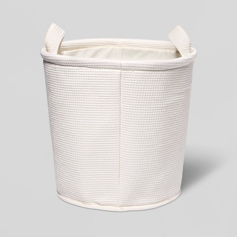 Origin 21 Coiled rope bin 12-in W x 10-in H x 12-in D White Polyester  Basket in the Storage Bins & Baskets department at