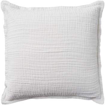 20"x20" Oversize Sofia Four Layer Muslin Square Throw Pillow Cover - Mina Victory