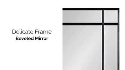 Gold Leaf Rectangular Wood Framed Vanity Mirror, 24 x 36