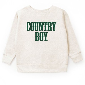 Country Boy Puff Print - Toddler Graphic Sweatshirt and Youth Graphic Sweatshirt - 1 of 3