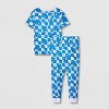 Toddler Boys' 4pc Snug Fit Cotton Sonic the Hedgehog Pajama Set - Blue - 2 of 4