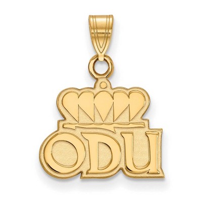 Black Bow Jewelry 14k Yellow Gold Old Dominion Monarchs NCAA Small Pendant