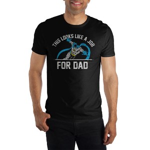 Batman This Looks Like A Job For Dad Men's Black T-Shirt - 1 of 3