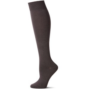 Memoi Women's Natural Bamboo Blend Solid Knit Knee High Socks - 1 of 4