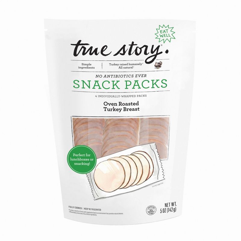 True Story Oven Roasted Turkey Snack Pack - 5oz, 1 of 5