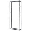 vidaXL Firewood Rack with Base Black Steel Organizer Log Holder Multi Sizes - 3 of 4