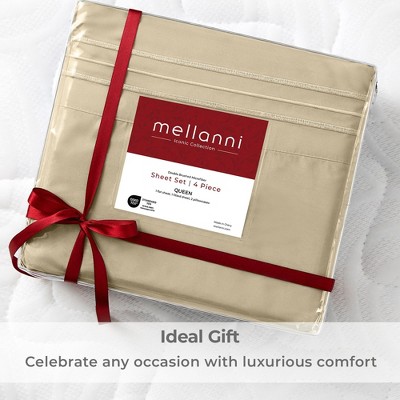 Queen Size New Beige Microfiber Deep Pocket Sheet Set