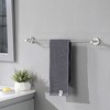 Gulches Modern Brushed Nickel Bathroom Set - 4 PCS Towel Bar Racks, Toilet Paper Holder, Ring, Hook, 22.7 Inches - 2 of 4