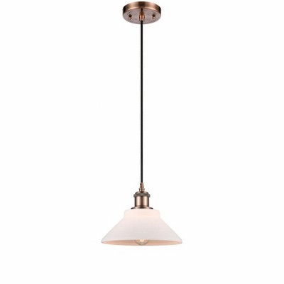 Orwell - 1 Light Cord Hung Mini Pendant In Industrial Style-6.5 Inches Tall and 8.38 Inches Wide