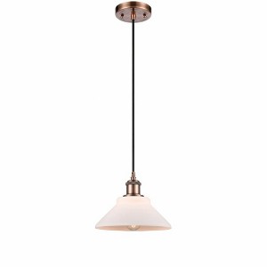 Orwell - 1 Light Cord Hung Mini Pendant In Industrial Style-6.5 Inches Tall and 8.38 Inches Wide - 1 of 1