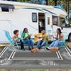 Outdoor Plastic Straw Rug Waterproof UV Resistant Patio Rug Beach Mat Foldable Outdoor Carpet with Stakes for Porch Deck Balcony Pool Backyard Picnic - 3 of 4