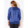 Catherines Satin Jacquard Peasant Blouse - 3 of 4