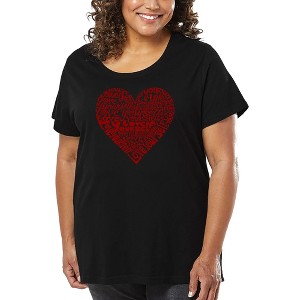 LA Pop Art Love Yourself - Women's Word Art T-Shirt - 1 of 4