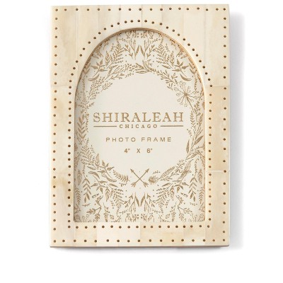 Shiraleah Ivory Ariston Vaulted 4x6 Ivory Picture Frame