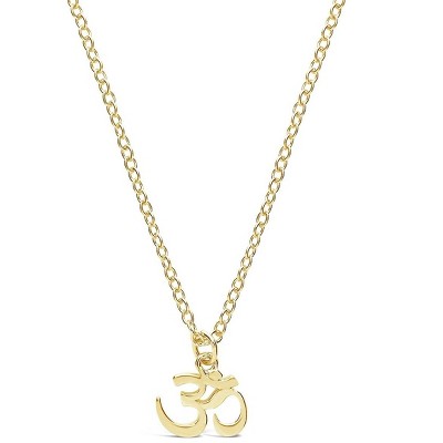 SHINE by Sterling Forever Gold Tone Om Symbol Pendant Necklace