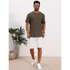 INSPIRE CHIC Men's Short Sleeve Crew Neck Summer Casual Jacquard Knitted T-Shirts - 2 of 4