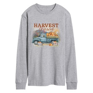 Men's - Instant Message - Harvest Season Pumpkin Truck Long Sleeve ...