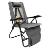 GCI Outdoor Legz Up Lounger Portable Folding Recliner Chair - Heathered Pewter - 3 of 4