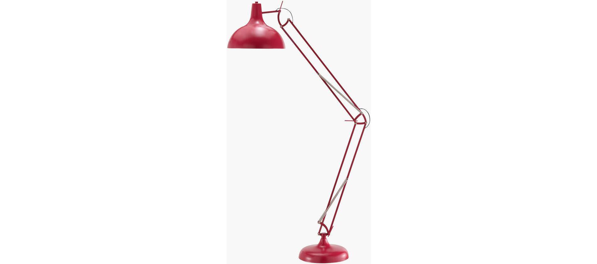 Livabliss Livigno 70"H x 15"W x 35"D Rustic Red Floor Lamps