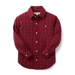 Hope & Henry Boys'  Poplin Button Down Shirt, Infant - 1 of 4