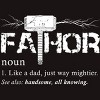 Men's Design By Humans Viking Mightier Hero Fa-Thor Dad By EijhaBuddha T-Shirt - 2 of 2
