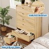 Nasitip 5-Drawer Dresser, Wooden Chest of Drawers with Anti-Tip Kit, Rounded Corners & Metal Legs for Home Office - 4 of 4