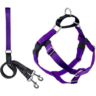 2 Hounds Design Freedom No Pull Dog Harness - Small, Medium & Large Dogs | Adjustable for Easy Dog Walking| Made in USA | 1" XL Purple