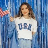 Simply Sage Market Women's Retro USA Stars Short Sleeve Graphic Tee - 2 of 4