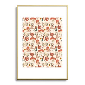 Dash and Ash Woodland Friends Metal Framed Art Print - Deny Designs - 1 of 4