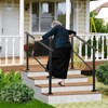 Metal Hand Rails for Outdoor Steps, Outdoor Handrail Stair Railing Kit, Exterior Hand Rails for Concrete Steps Porch Steps & Deck, Stair Rails - 3 of 4