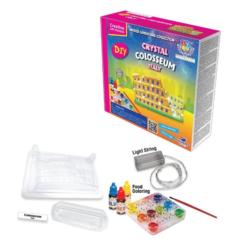 Eastcolight Crystal Growing Kit of World Landmark Collection - Colosseum (Italy), Grow Crystal Science Experiments Toys for Kids, 3 of 4