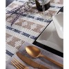 Design Imports  French Blue/Stone Colby Southwest Table Runner 15X72 - 3 of 4