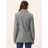 Allegra K Women's Long Sleeves Double Breasted Button Winter Outerwear Pea Coat - 4 of 4